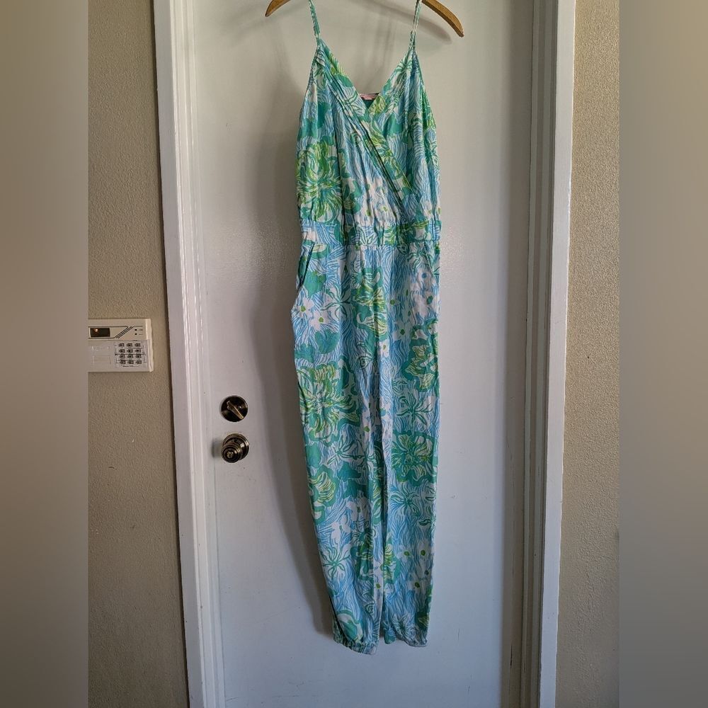 Lilly Pulitzer Pants & Jumpsuits | Lilly Pulitzer | Jumpsuit Melba Green Lagoon
